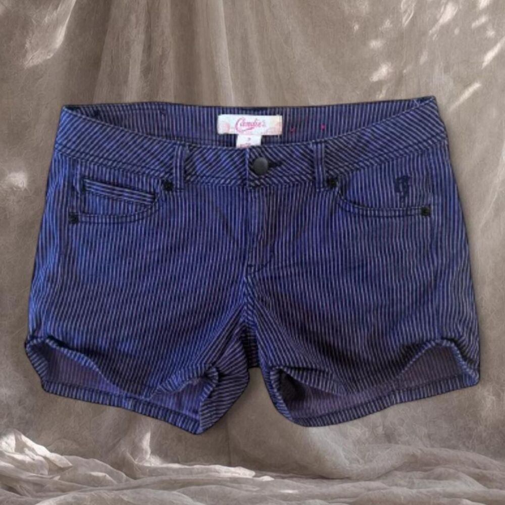 Candie-s Women's Navy and Purple Shorts